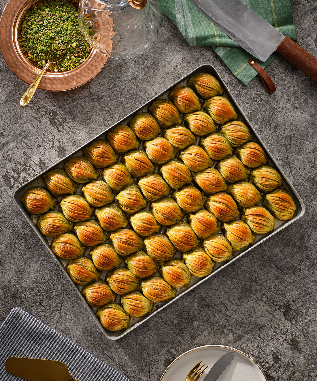 Fıstıklı İncir Baklava - Tepsi